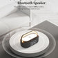 COLSUR Bluetooth Speaker with Wireless Charger, FM Radio, Dimmable LED Night Light, Stereo Sound Dual Wireless Speakers, 2500mAh Portable Speaker for Home Decoration, Bedroom, Office, Gift