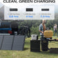 EF ECOFLOW Solar Generator DELTA 3 1500 with 220W Solar Panel, 1536Wh LiFePO4 Battery, 6X1800W (X-Boost 2200W) AC Outputs, Ultra-Quiet Power Station, Fast Charging for Home Backup Use