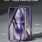 Miracase Magnetic for iPhone 16 Plus Case Full-Body Phone with Built-in Glass Screen Protector, [Compatible with MagSafe] Military Drop Proof 16 Plus Cover 6.7 inch, Purple