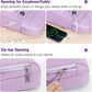 MoKo 9-11 Inch Tablet Sleeve Bag, Fits 11 inch iPad Air M3, iPad A16 2025, Pro 11 M4, 10/9/8/7th, Tab S8/S9 11, Multifunctional Bag with Shoulder and Headphone Port, Purple