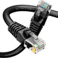 GEARit Cat 6 Ethernet Cable (1-Pack 50 Feet) Cat6 Network Patch, 10Gbps, RJ45, Snagless Cord, Gold-Plated Connectors, Internet for PC, TV, Tablet, Router, Printer, Servers, IT Data Center - Black