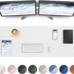 Leather Desk Pad Protector,Mouse Pad,Office Desk Mat, Non-Slip PU Leather Desk Blotter,Large Desk mat,Waterproof Keyboard mat for Office/Home/Decor (White,48" x 17")