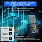 Smof USB Bluetooth Audio Adapter for PS5, PS4,Switch,Mac. Compatible Bone Conduction Headsets Wireless Audio Transmitter Dongle with aptX Low Latency Support, USB Bluetooth 5.2 Adapter