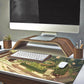 Green Gardener Desk Mat Anime Forest XL Gaming Mouse Pad Plant Lover Desk Pad with Stitched Edges, Women Desktop Decor Mousepad Laptop Computer Keyboard and Mouse Mat Desk Accessories 31.5x11.8 in