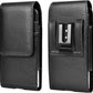 Phone Holster for Samsung Galaxy S25 S24 S23 S22 S21 S20 FE S10 S9 A51 A52 A53 Note 20 Note 10 Plus LG Stylo 5 PU Leather Case Pouch Belt5 Phone Holder with Belt Clip,Black