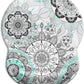 ITNRSIIET Ergonomic Mouse Pad with Gel Wrist Support Small Wrist Rest Smooth Surface Non-Slip PU Base Comfortable Office Supplies Pain Relief, 8.7 x 7.2 inches, Mandala Flowers