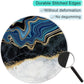 ITNRSIIET Round Mouse Pad with Stitched Edge Premium-Textured Waterproof Non-Slip Rubber Base Desktop Protection Mat Diameter 8.7 inches, Abstract Art Marble