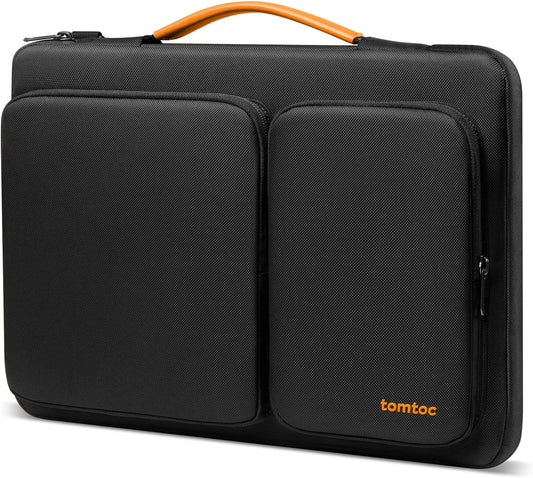 tomtoc 360 Protective Laptop Sleeve for 15-inch 2025 New MacBook Air M4/A3241, M3/A3114, M2/A2941, 15 Inch Surface Laptop 7/6/5, Dell XPS 15 Plus, Water-Resistant Accessory Bag Case
