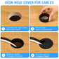 Desk Grommet 2" (50 mm), Desk Cord Hole Cover, Cable Grommet ABS Plastic, Desk Hole Grommet for Office and Home Table Cable, Detachable Cable Cord Organizer (Light Grey 8 Pcs)
