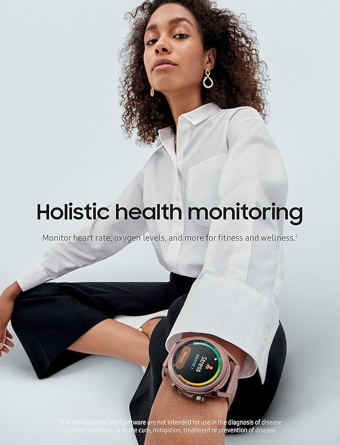 Samsung Galaxy Watch 3 (41mm, GPS, Bluetooth, Unlocked LTE) Smart Watch with Advanced Health Monitoring, Fitness Tracking , and Long lasting Battery - Mystic Bronze (US Version) (Renewed)
