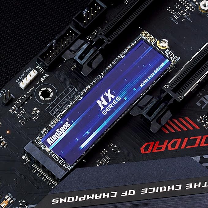KingSpec NX Series 1TB Gen3x4 NVMe M.2 SSD, Up to 3500MB/s, 3D NAND Flash M2 2280 Internal Solid State Drive, for Desktop and Laptop