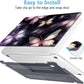 Mektron for MacBook Pro 13-inch Case 2022 2021 2020 Release A2338 M2 M1 A2289 A2251, Printed Plastic Hard Shell Cover for New MacBook Pro 13.3-inch Touch Bar Fits Touch ID, Glittering Butterfly