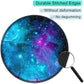 ITNRSIIET Round Mouse Pad with Stitched Edge Premium-Textured Waterproof Non-Slip Rubber Base Desktop Protection Mat Diameter 8.7 inches, Nebula Galaxy
