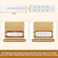 Cable Management Box, Handmade Imitation Rattan Cord Cable Organizer, Cable Raceway Open Slots Cords Hider Box for Computer Router USB Hub & Power Strip