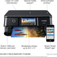 Epson Expression Photo XP-8700 Wireless All-in-One Printer with Built-in Scanner and Copier and 4.3" Color Touchscreen, Black