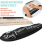 2-in-1 Ergonomic Set, Wave Rise Keyboard Wrist Rest and Massage Bulge Slope Mouse Pad Wrist Support, Cushion Memory Foam Integrated to Relieve Wrist Pain, Stay Positive