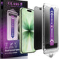 Matte Privacy Screen Protector for iPhone 17, iPhone 16 Pro 6.3-Inch, Auto Dust Removal, 9H Anti-Spy Tempered Glass Film, Full Cover, Anti-Fingerprint, Easy Installation, 2 Pack