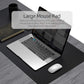 YSAGi Desk Mat, Desk Pad, Waterproof Desk Pad, 35.4" x 17" Laptop Leather Desk Pad Protector, Large Leather Desk Blotter for Keyboard and Mouse, Dual-Sided Desk Writing Pad for Office and Home (Black)