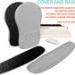 2-in-1 Ergonomic Set, Wave Rise Keyboard Wrist Rest and Massage Bulge Slope Mouse Pad Wrist Support, Cushion Memory Foam Integrated to Relieve Wrist Pain, Silver Gray