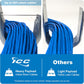 ICC Batwing J Hook 4” with Retainer Clip - Galvanized Steel Cable Management Hooks for Hanging Cable to Hanger Wire and Threaded Rod - Rust-Resistant, EIA and TIA Compliant - 4 Inch 25 Pack
