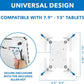 Mount-It! Universal Tablet Floor Kiosk | Theft-Deterrent Tablet Stand | Adjustable Kiosk Floor Mount for iPad, Galaxy & Surface Tablets (White)