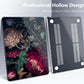 Batianda Premium Case for New MacBook Air 15 inch 2025 2024 2023 with M4 M3 M2 Chip, Designed Black Protective Plastic Hardshell & Keyboard Cover & Screen Protector, Vintage Flower