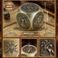 Kabinka Spinner Dice for 7 in 1 DND Dice Set, Unique Metal Dice for Dungeons and Dragons RPG Role Playing Gaming (Bronze)