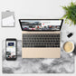 Large Mouse Pad Wave Lines Gaming Desk Pad Computer Keyboard Non-Slip Waterproof Mouse Mat with Rubber Base and Stitched Edges Entertainment Office Writing Desk Mat 35.4 x 15.7 Inches