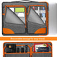 Hseok Laptop Case 15 15.6 16 inch Sleeve with Handle and Hidden Strap,Compatible with MacBook Pro 15.4 16, 360° Protective PC Briefcase with 4 Pockets for Laptop Accessory,Easy to Carrying,Gray-Orange