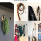 Wood Wall Hooks - Set of 4 - Solid Black Walnut Wood Coat Hooks for Hanging Hat, Purse, Backpack, Bag, Jacket - Modern Farmhouse Decor for Wall and Practical Entryway Hooks (Walnut)