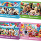 4-Pack 100 Piece Puzzles for Kids Ages 4-6 - Cats & Dogs Puzzles for Kids Ages 6-8 Kid Puzzle Educational Search & Find Toy Preschool Large Piece Puzzle for Adults Seniors