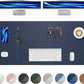 Leather Desk Protector, 55"x17" - Premium Office Mat, Large Mouse Pad, Non-Slip Blotter, Waterproof Writing Pad - Midnight Blue