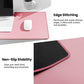 ALOANES Waterproof Mouse Pad with Durable Stitched Edge, Large Gaming Keyboard Pad, Non-Slip Rubber Base Mouse Mat, Extended Desk pad for Gamer, Office & Home, Dark Rose Mousepad 27.6''x11.8''x0.12''