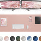 AFIING Leather Desk Pad Protector,Mouse Pad,Office Desk Mat, Non-Slip PU Leather Desk Blotter,Large Desk mat,Waterproof Keyboard mat for Office/Home/Decor (Pink,55"" x 17"")