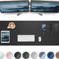 Leather Desk Pad Protector,Mouse Pad,Office Desk Mat, Non-Slip PU Leather Desk Blotter,Large Desk mat,Waterproof Keyboard mat for Office/Home/Decor (Black,48" x 24")