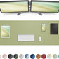 Leather Desk Pad Protector,Mouse Pad,Office Desk Mat, Non-Slip PU Leather Desk Blotter,Large Desk mat,Waterproof Keyboard mat for Office/Home/Decor (Olive Green,48" x 17")