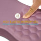 Hokafenle Ergonomic Mouse Pad Wrist Support with Massage Design, Wrist Rest Pain Relief Mousepad with Memory Foam&Non-Slip PU Base, Mouse Pads for Wireless Mouse & Desk (12x8 inch,Dark Pink)