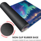 Galdas Gaming Mouse Pad XXL XL Large Long Extended Big Mousepad Non-Slip Rubber Keyboard Mouse Pad with Stitched Edges for Laptop Home Office (31.5x11.8x0.08 Inch) … (Aurora)