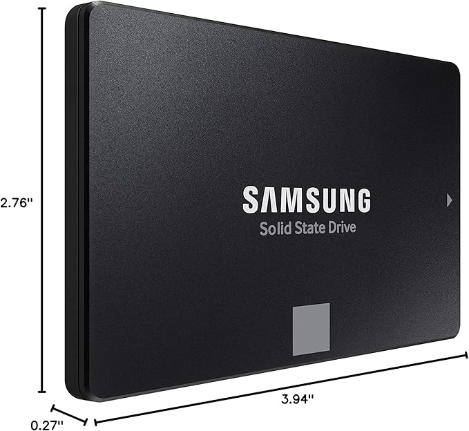 Samsung 870 EVO SATA III SSD 1TB 2.5” Internal Solid State Drive, Upgrade PC or Laptop Memory and Storage for IT Pros, Creators, Everyday Users, MZ-77E1T0B/AM