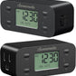 DEWENWILS 24 Hour Programmable Digital Timer Outlet with 1 Grounded Outlet, 2 Pack Timers for Electrical Outlets, 3 Prong Light Timer for Indoor Lamp Fan Aquarium, 125V/15A/1000W, 1/2 HP, Black