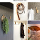Wall Hooks - Set of 4 - Dark Walnut or Light Ash Wood Coat Hooks for Hanging Hat, Purse, Backpack, Bag, Jacket. Modern Farmhouse Decor for Wall and Practical Entryway Hooks (Ash Wood)