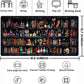 Desk Mat Forest Library Book Mouse Pad Big Desk Pad XXL Extended Gaming Large Mouse Pad for Desk Rubber Base Mousepad with Stitched Edges, Keyboard Mouse Mat for Work Game Office Home 31.5x15.7 in