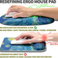 Hokafenle Ergonomic Mouse Pad Wrist Support, Terraced Slope Carpal Tunnel Wrist Pad for Mouse with Unibody Memory Foam, Wrist Rest Pain Relief Mousepad (Starry Night, 11.8x7.9 in)