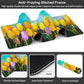 Tulips Flowers Desk Mat,Large Yellow and Violet Tulip Flowers Gaming Keyboard Mouse Pad,Non-Slip Rubber Base Desk Pad Thick Stitched Edges Waterproof Mousepad Mouse Mat 31.5"x11.8"