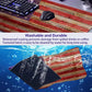 Patriot Wood Grain American Flag Extended Large Gaming Computer Mouse Pad, Suitable for Home Office and Study Keyboard Mouse Pad 35.4 x 15.7 x 0.12 Inches