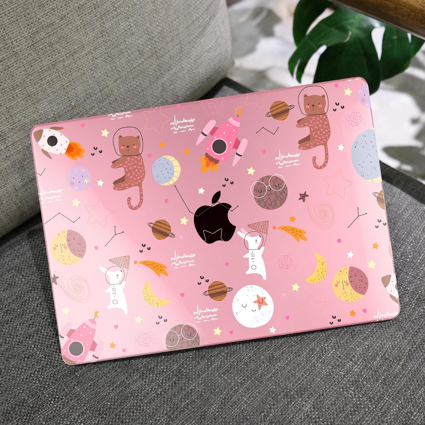 MEEgoodo Case for MacBook Pro 13 inch Case 2022 2021 2020 New A2338 M2/M1 A2251 A2289, Laptop Hard Shell with Keyboard & Camera Cover Compatible with 13 inch MacBook Pro, Space & Animals