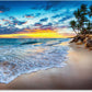 ITNRSIIET Mouse Pad with Stitched Edge Premium Textured Smooth Precise Operation Waterproof Washable Non-Slip Rubber Base Desktop Protection Mat, 10.2×8.3×0.12 inches, Beach