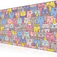Mouse Pad, Large Cute Christmas Cats Desk Mat, Extended Non-Slip Gaming Keyboard Mousepad Desk Pad, Thick Stitched Edges Waterproof Mouse Mat 31.5"x15.7" (Cartoon Christmas Kittens)