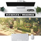 Green Gardener Desk Mat Anime Forest XL Gaming Mouse Pad Plant Lover Desk Pad with Stitched Edges, Women Desktop Decor Mousepad Laptop Computer Keyboard and Mouse Mat Desk Accessories 31.5x11.8 in