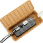 Delamu Handmade Rattan Cable Management Box, Cord Organizer with 2 Open Slots, Desk Cord Box Hider for Computer Router USB Hub Power Strip, 12.5" Lx 5.1" Wx 5.1" H, Natural